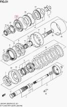 SANTANA 26821-57B00 - PISTON,FRENO REVERSO