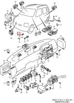 SANTANA 37860-50A00 - INTERRUPTOR LUNETA