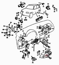 SANTANA 38910-70E40 - RELE CONTROLADOR AIR-BAG/MY