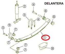 SANTANA 40049-00000 - BALLESTA DELANTERA