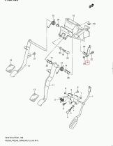 SANTANA 49821-81A50 - BRAZO, PEDAL EMBRAGUE