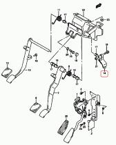 SANTANA 49821-84A50 - BRAZO, PEDAL EMBRAGUE