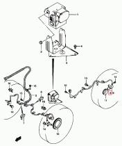 SANTANA 56310-81A01 - SENSOR,RR WHEEL SPEED,R