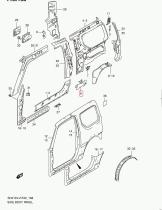 SANTANA 63114-81A00 - PANEL RETRACTOR CINTURON
