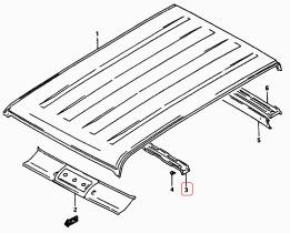 SANTANA 65981-61A10 - REFUERZO PANEL CENTRAL