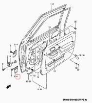 SANTANA 69320-60G01 - BISAGRA PUERTA DELANTERA