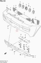 SANTANA 71711-84A00-W07 - PARAGOLPES DEL. (NEGRO)