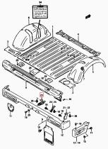 SANTANA 71823-83301 - SOP TRAS PARAGOLPES