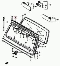 SANTANA 72418-80003 - PERFIL SUPERIOR FIJACION TOLDO