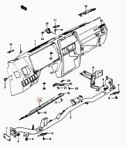 SANTANA 73813-83010-5ES - CUBIERTA INF.PANEL INSTR.