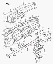 SANTANA 73821-60B00-5PK - EMBELLECEDOR PANEL CENTRAL
