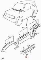 SANTANA 77537-60A10-5PK - CLIP