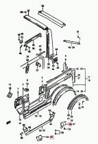 SANTANA 77613-70A00 - REMATE MOLDURA LATERAL L/D