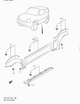 SANTANA 77660-81A00-799 - FALDON PUERTA L/I (JIMNY)