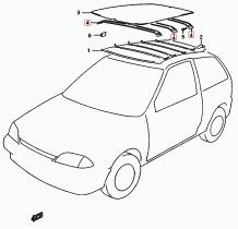 SANTANA 78141-60B00 - REFUERZO PANEL TECHO