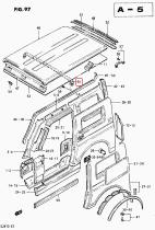 SANTANA 78141-80102 - REFUERZO PANEL TECHO