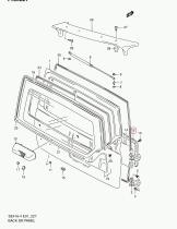 SANTANA 83770-62A00-T02 - GUARNICION,PORTON TRASERO