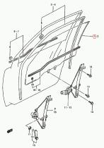 SANTANA 84531-56B30 - CRISTAL PUERTA DELANTERA DERECHA