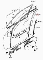 SANTANA 84531-60C00 - CRISTAL VENTANA L/D