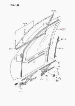 SANTANA 84536-60B00 - CRISTAL PUERTA DELANTERA L/I