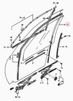 SANTANA 84536-84C10 - CRISTAL PRTA DELANT.L/I(VER