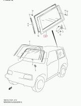 SANTANA 84561-62A30 - CRISTAL LAT. L/D VITARA