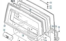 SANTANA 84575-61A60 - GLASS,BACK DOOR WINDOW