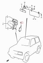 SANTANA 84790-85C00-5PK - TAPA INTERIOR PORTA SPEJO ESQUINA IZQUIERDA