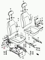 SANTANA 85221-82001-5PK - TAPA ASIENTO DEL. L/D NEGRO