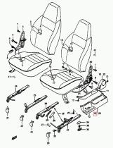 SANTANA 85222-60A10-5ES - CUBIERTA ASIENTO, L/D