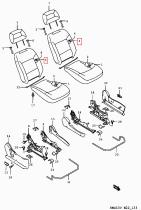 SANTANA 85305-81A00 - BACK SUB ASSY,FR SEAT