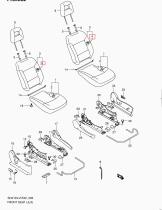 SANTANA 85307-81A11-JC6 - TRIM SUB ASSY,FR BACK