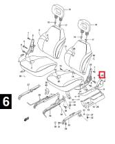 SANTANA 85721-85C00-T01 - CUBIERTA RECLINADOR, SANT-3