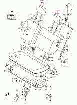 SANTANA 86401-56B52-6VE - CONJUNTO REPOSCABEZAS