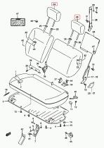 SANTANA 86401-56B52-P94 - REPOSACABEZAS ASIENTO TRASERO