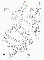 SANTANA 86401-56B52-PGJ - APOYACABEZAS TRASERO(MIZUNO