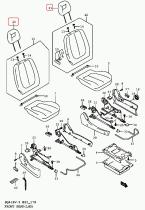 SANTANA 86401-81A60-P6A - CONJUNTO REPOSACABEZAS