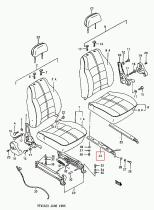 SANTANA 86601-80134 - C/DESLIZADERA ASIENTO L/D(S
