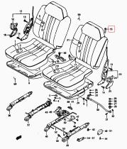 SANTANA 87211-60A10-T01 - BOTON RECLINADOR RESPALDO