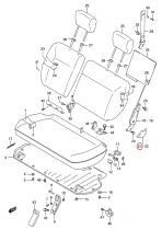 SANTANA 87221-56B11-5PK - COVER,RR SEAT RECLINING LWR