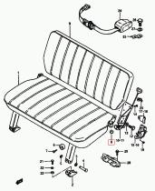SANTANA 87295-80270 - TAPON ASIENTO TRAS