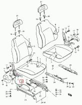 SANTANA 87470-83000 - CONJ CABLE RECLINADOR