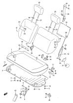 SANTANA 87621-56B11-5PK - COVER,RR SEAT RECLINING LWR