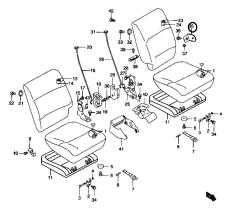 SANTANA 87850-81A00 - BISAGRA ASIENTO TRAS.DER.