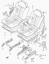 SANTANA 87910-60A51 - AJUSTADOR, EXTERIOR DEL ASIENTO IZQUIERDO