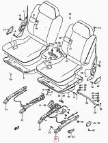 SANTANA 87910-60A52 - AJUSTADOR, EXTERIOR DEL ASIENTO IZQUIERDO
