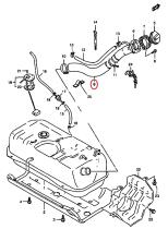 SANTANA 89241-56B00 - HOSE, FUEL TANK FILLER