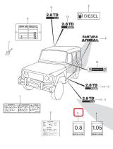 SANTANA PS-110053 - ETIQUETA DE NIVELES DE H
