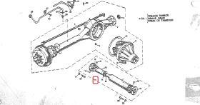 LAND ROVER 121204 - TRANSMISION DELANTERA 5V. 837MM