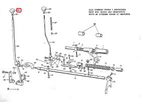LAND ROVER 219521 - POMO PALANCA TRANSFERENCIA (ROJO)